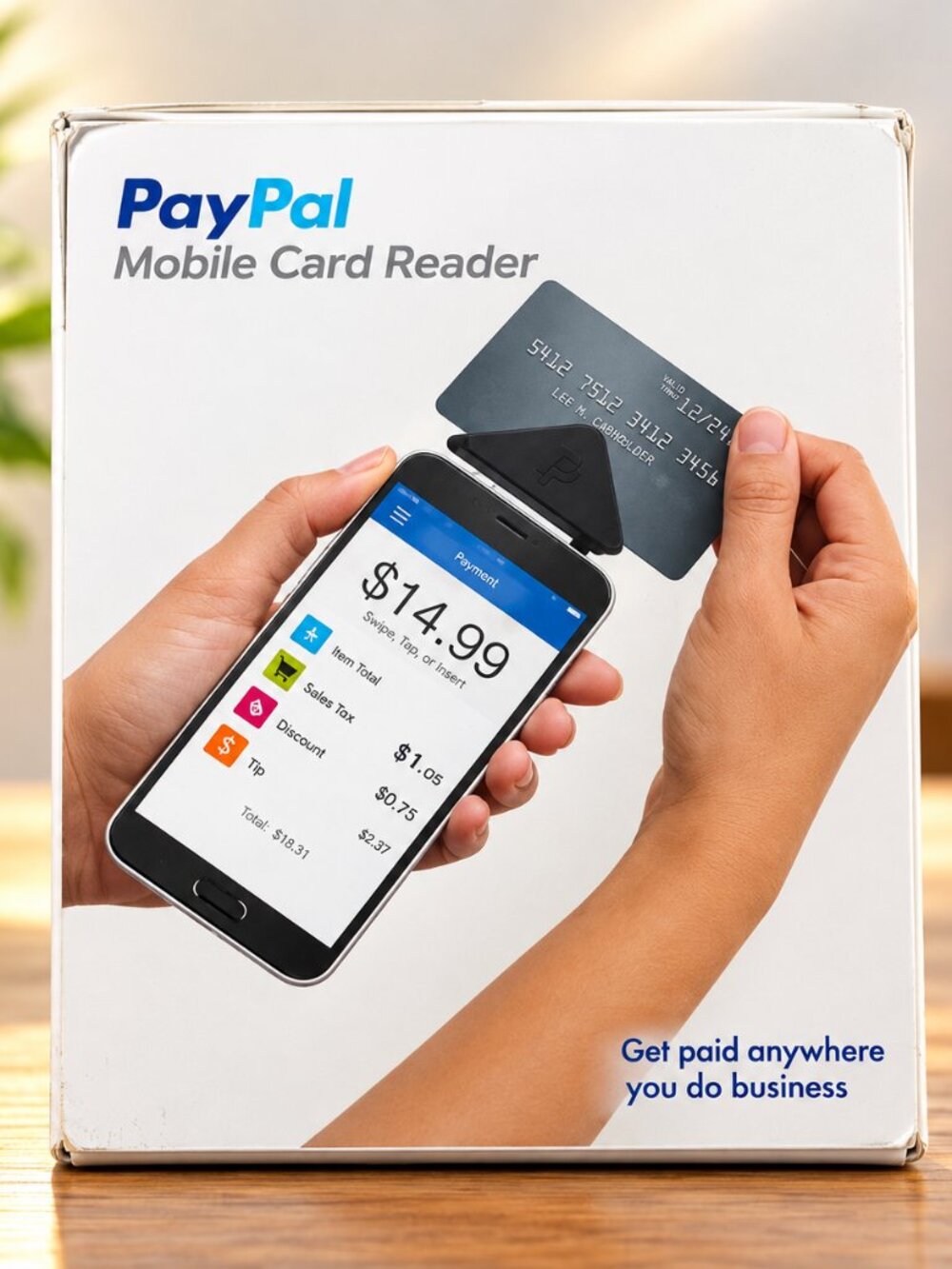 PayPal Mobile Credit Card Reader Swiper iPhone Android Vintage Payment Device
